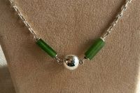 Schmuck, Antik, Collier, Silber, Kette, Jade, Art Deco Mecklenburg-Vorpommern - Seebad Heringsdorf Vorschau