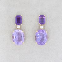 WERT 1090 € BRILLANT AMETHYST OHRRINGE 18K GELBGOLD vxlt 86830 Essen - Altenessen Vorschau