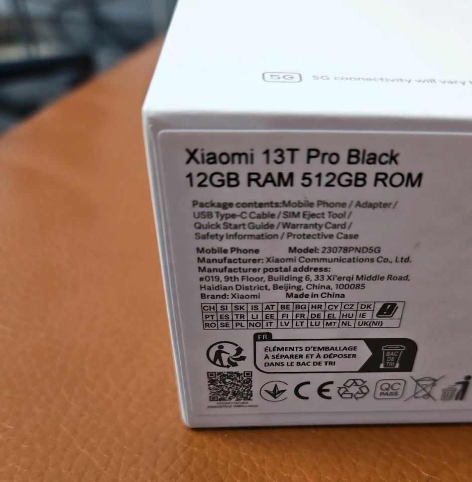 Xiaomi 13 T Pro Black 12GB/512GB Neu und versiegelt in Köln
