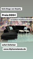 Sofa Couch Wohnlandschaft L Form in Samthapthik Niedersachsen - Delmenhorst Vorschau