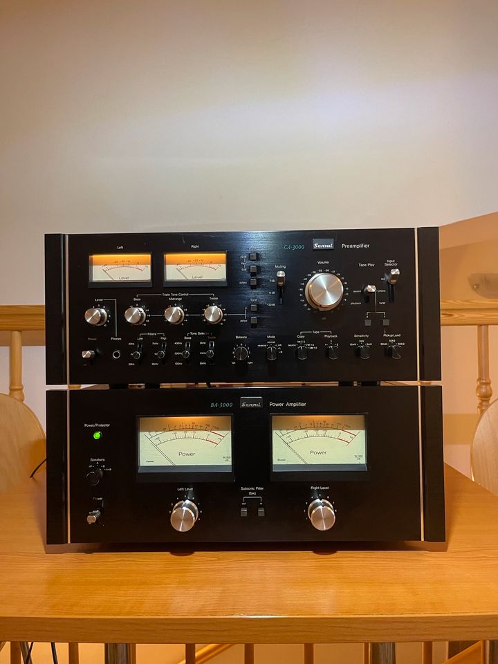 Sansui Preamplifier CA-3000, Sansui Power Amplifier BA-3000 in Eschlkam