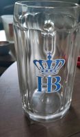 HB Maßkrug - alter Bierkrug - 1l Glas Nürnberg (Mittelfr) - Südstadt Vorschau