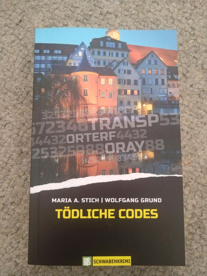 Tödliche Codes Schwabenkrimi von Stich und Grund in Tübingen