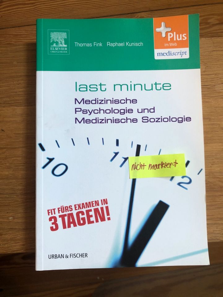 Last Minute medizinische Psychologie und medizinische Soziologie in Hamburg