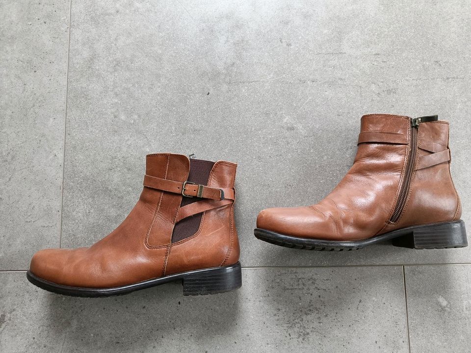 Stiefeletten, Gr. 38, 39, Stiefel, Leder, Wildleder in Thomasburg