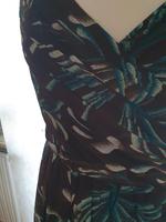 Zero Gr. 38, Kleid braun petrol mit Satingürtel Baden-Württemberg - Wertheim Vorschau