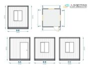 Pförtnercontainer, Baucontainer, Bürocontainer, MODEL 300x240cm, SOFORT VERFÜGBAR Chemnitz - Altchemnitz Vorschau