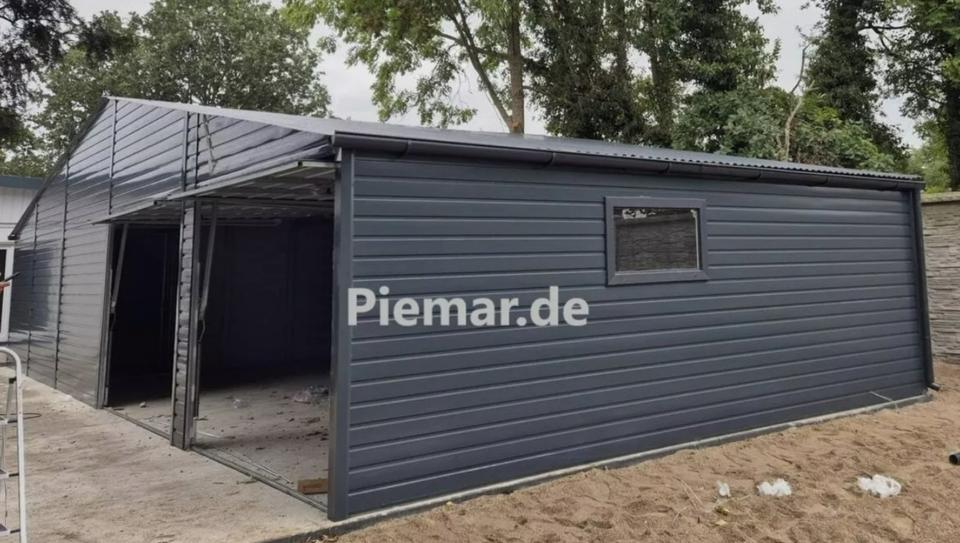 Blechgarage 8x6x2,85m Satteldach Garage Lager Schuppe | 25920 in Schwäbisch Hall