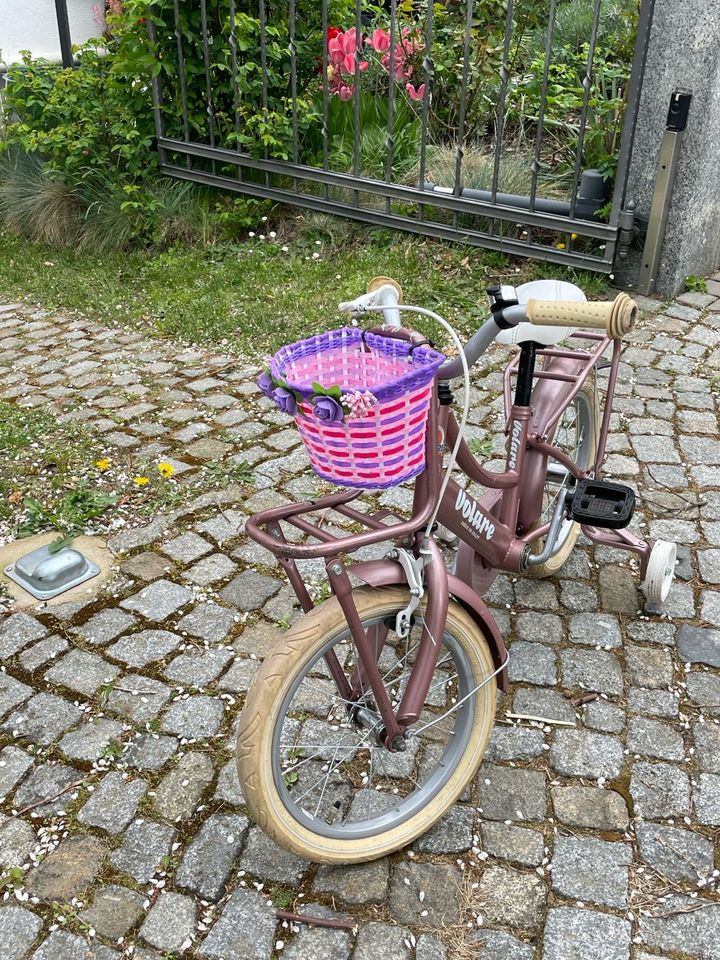 Kinderfahrrad „Retro“ 16“ inkl. Stützräder rosé gold in Dresden