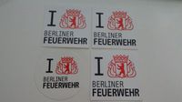 4x Sticker / Aufkleber Berliner Feuerwehr Essen - Frillendorf Vorschau