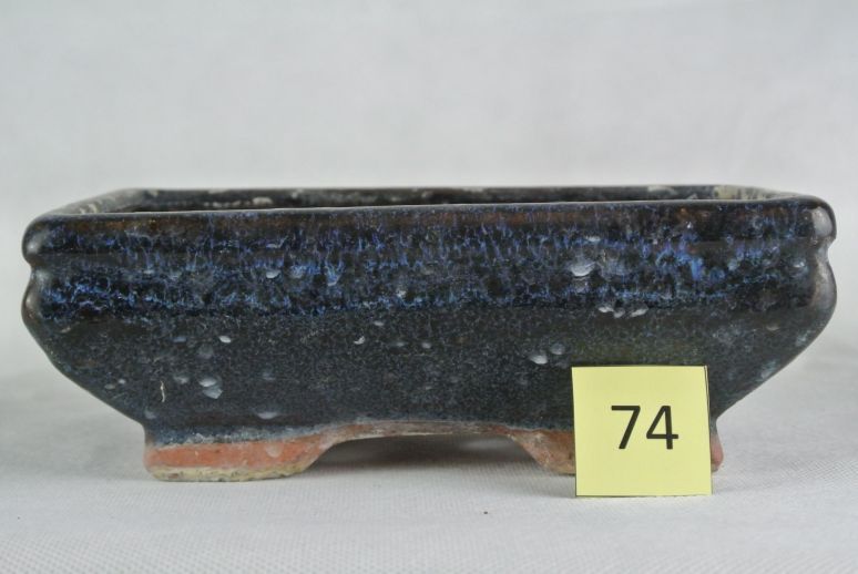 74 Bonsaischale, blau, rechteckig, 19 x 11,5 x 7 cm in Neumünster