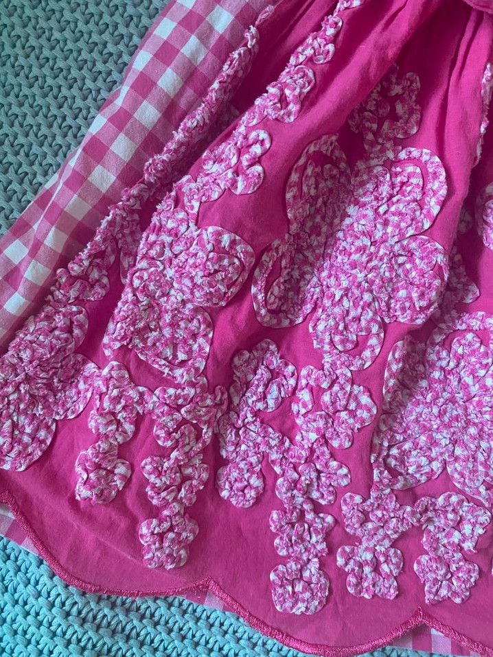 Dirndl Kleid Tracht Schürze Bluse Herzglück rosa pink 92 bestickt in Erding