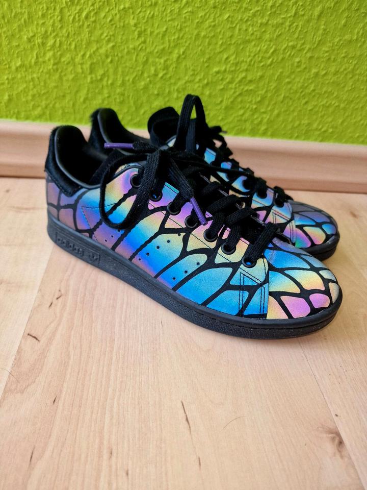 Adidas originals stan smith reflective trainer 2025