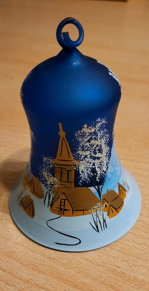 Glocke Weihnachten Lauscha Christbaumschmuck 13 cm in Stolpen