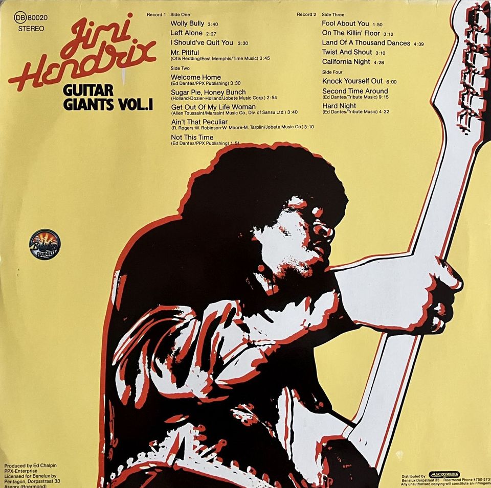 Vinyl Jimi Hendrix Guitar Giants Vol. I Doppelalbum 2 LP in Hamburg