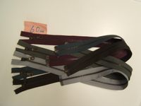 5 Metall-Reißverschlüsse, teilbar, Altmessing, 6mm, Länge 60cm Bayern - Waigolshausen Vorschau