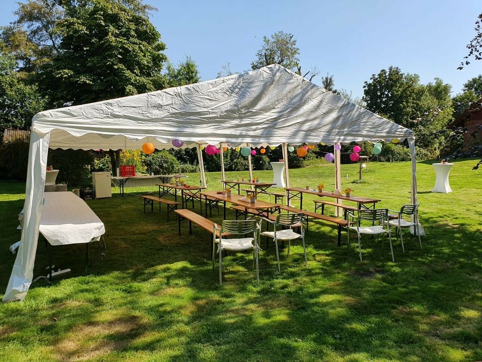 6x10m Partyzelt/Festzelt inkl. Auf-und Abbau + Tische & Sound in Südbrookmerland