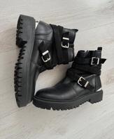 Lederstiefel Newertig 37 Guess Schwarz Hessen - Baunatal Vorschau