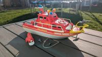 PLAYMOBIL Feuerwehr Schiff Feuerlöschboot  + Motor Sachsen - Frohburg Vorschau