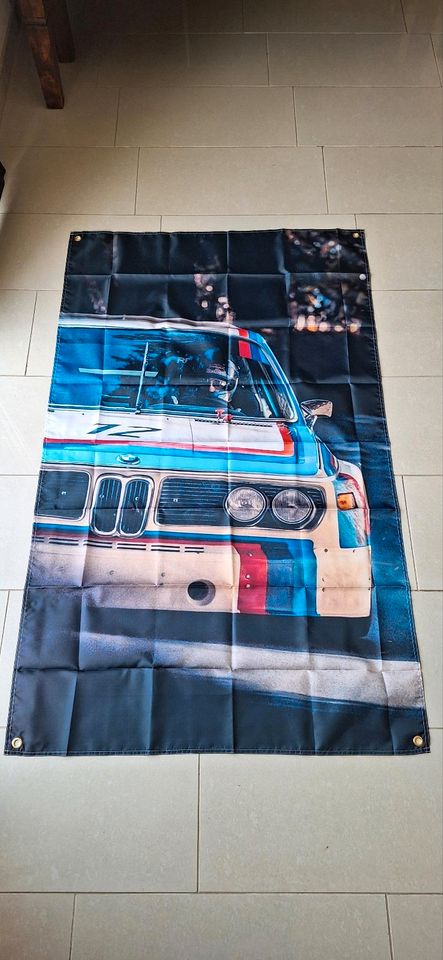 BMW E9 M Flagge/Banner/Wandbild/Merchandise in Schöllnach