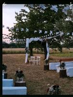 Traubogen für Hochzeiten & Taufen aus Kantholz in Nussbaumoptik Bayern - Heroldsbach Vorschau