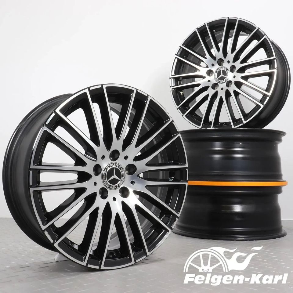 Alufelgen 18 Zoll Mercedes-Benz C-Klasse W206 S206 Original Felgen Felgensatz 10-Doppelspeichen Design A2064014900 Schwarz 7,5x18ET40 5x112 66,6 Gebraucht in Gefell