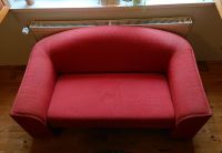 2er Sofa, handwerklich gefertigt, Designer-Stoff, rot Hessen - Bad Sooden-Allendorf Vorschau