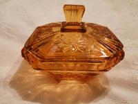 Glasschale Deckeldose Walpurgis 50er Rosalin Glas Schale VEB DDR Sachsen - Pulsnitz Vorschau