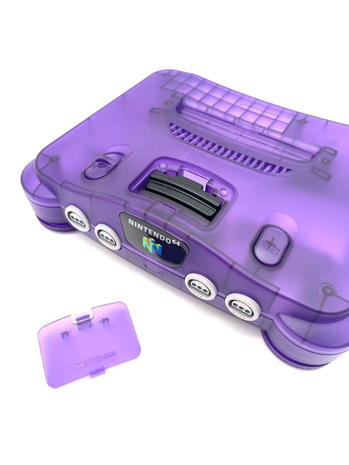 Nintendo N64 - Konsole - Transparent Purple Lila in Porta Westfalica