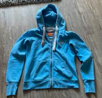 Superdry Damen Gr.S Jacke Sweater Hoodie Kapuzenjacke blau Sachsen-Anhalt - Theeßen Vorschau