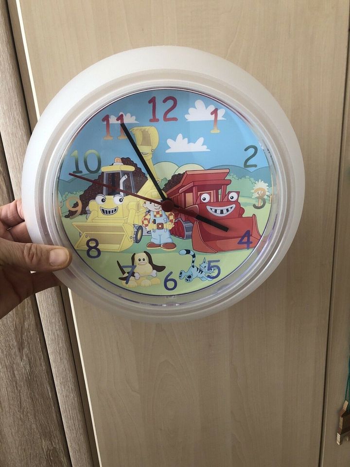 Bob der Baumeister Kinder Uhr Wanduhr Geschenk in Augsburg