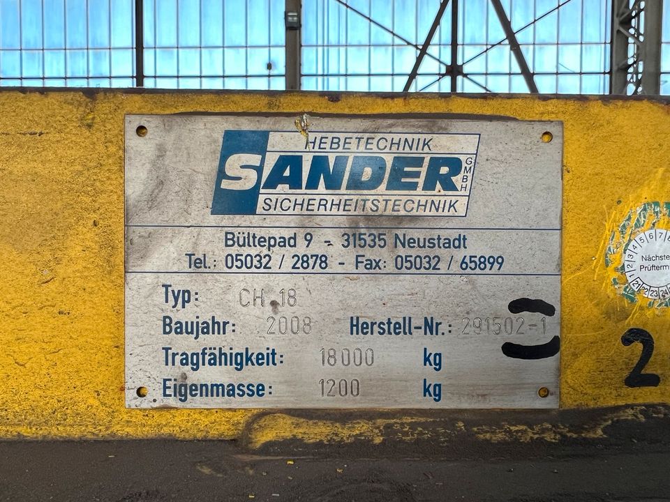 Coilhaken Sander mit Gegengewicht 18 to. in Dessau-Roßlau