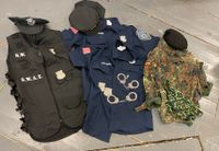 4x Poiice Officer Hemd, 2x Swat Weste, 4 Caps, Kostüm, Deko Bayern - Kempten Vorschau