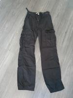 Bershka Cargo Straight schwarz Größe 34 Nordrhein-Westfalen - Rheine Vorschau