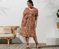 NEU mit Etikett! Midi-Kleid, Tchibo, Rotraun/Beige, Gr. 48/50! Rheinland-Pfalz - Bad Bergzabern Vorschau