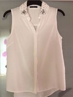 Zero Bluse mit Schmucksteine creme Gr. 34 Bayern - Windberg Vorschau