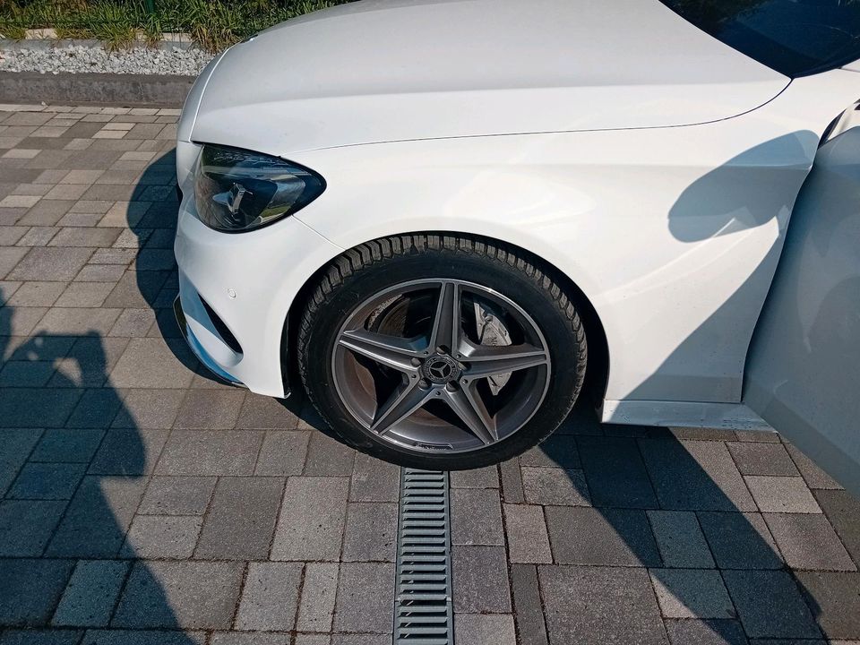 Verkaufe Mercedes C 200 Cabrio mit blauem Verdeck und AMG Line! in Halle