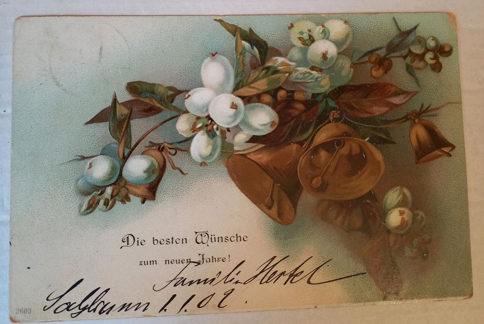 Postkarte, ca 1900 in Aken
