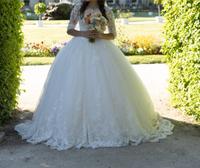 Brautkleid + Schleier in Ivory zu verkaufen Baden-Württemberg - Pforzheim Vorschau