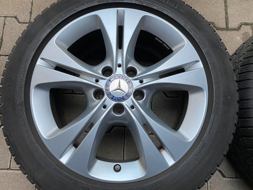 17 Zoll Mercedes C Klasse W205 7Jx17 ET48,5 5x112 225/50 R17 Wint in Klein-Winternheim