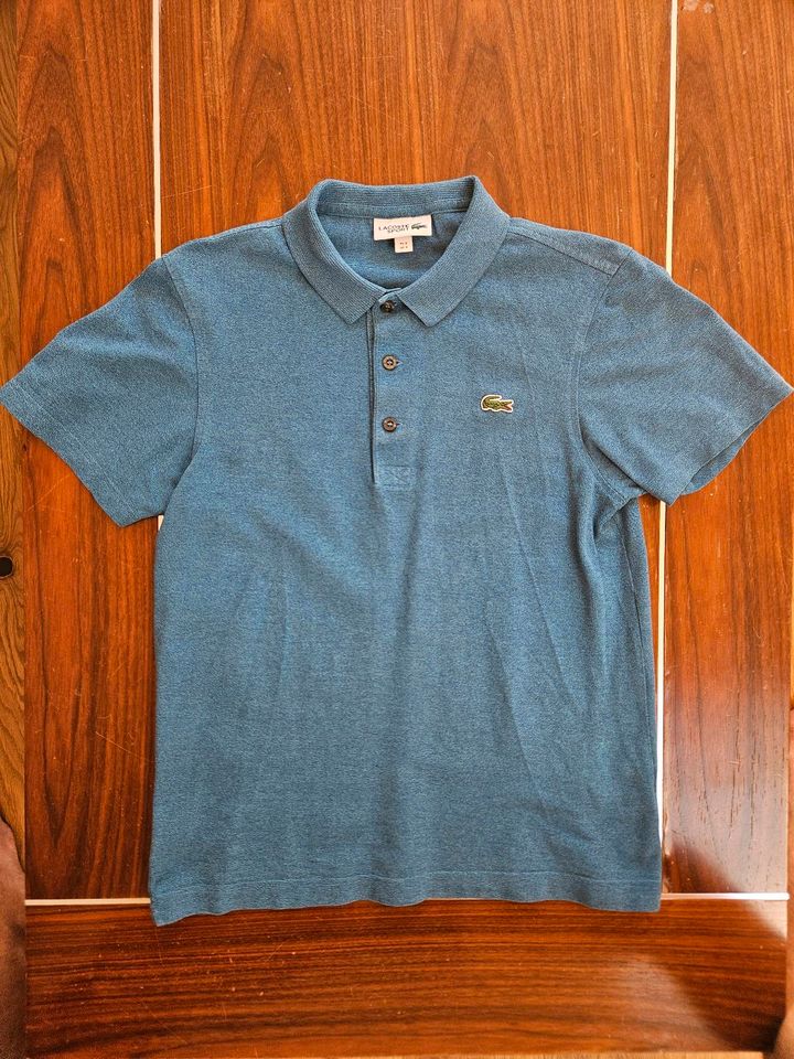 Lacoste Poloshirt Blau meliert in Hamburg