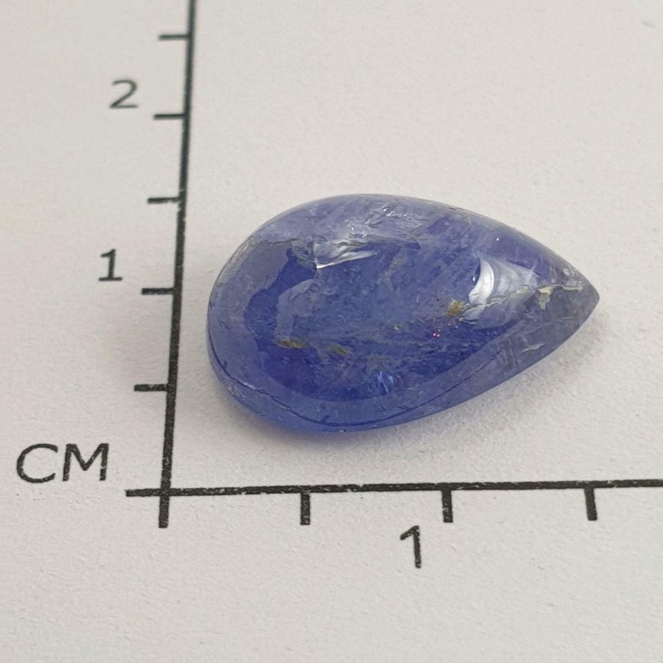 Echter Tansanit tropfen Cabochon ( 7,01 Ct. ) 14,8 x 10 mm in Recklinghausen