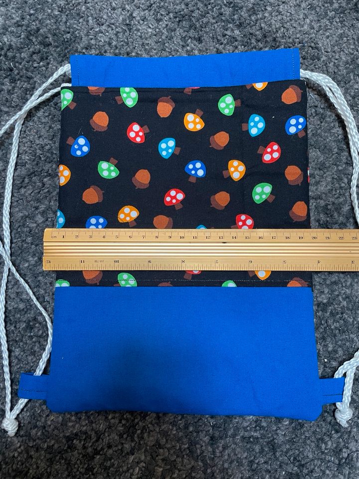 Turnbeutel Kita Krippe diy jutebeutel 20*27cm blau Rucksack in Dresden