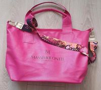 Massimo Contti Shopper Handtasche Umhängetasche pink groß genarbt Thüringen - Erfurt Vorschau