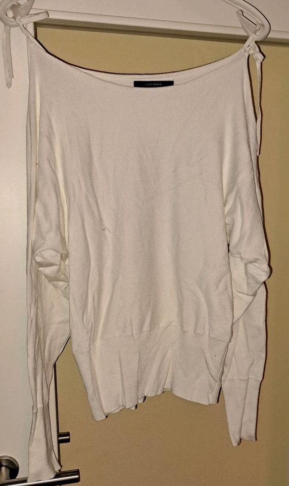 Vero Moda, Gr. L, weiss, Pullover, stretch, Gr. M in Ennigerloh