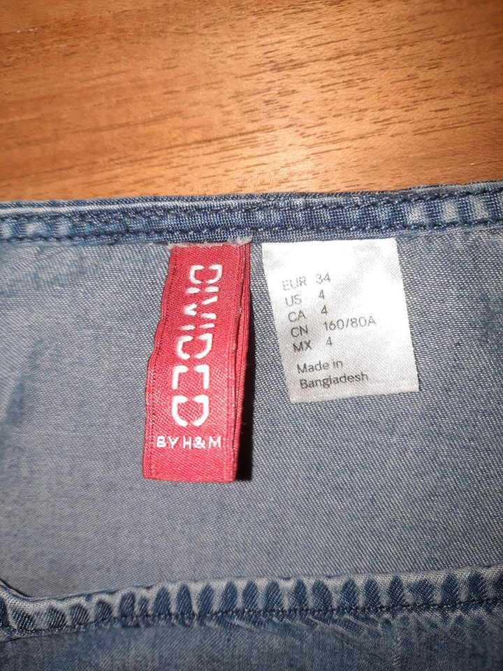 Jeans Top, Bluse , Gr.34, H&M in Rheinbach