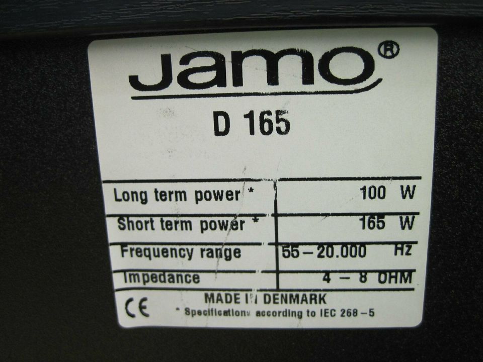 Lautsprecher Musik Boxen Jamo D 165 in Preetz