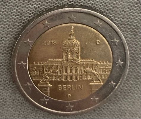 Berlin Schloss 2 Euro Mūnze in Augsburg