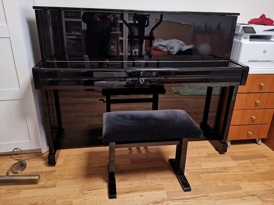 Zimmermann Klavier, schwarz, 120cm, Silent in Willstätt