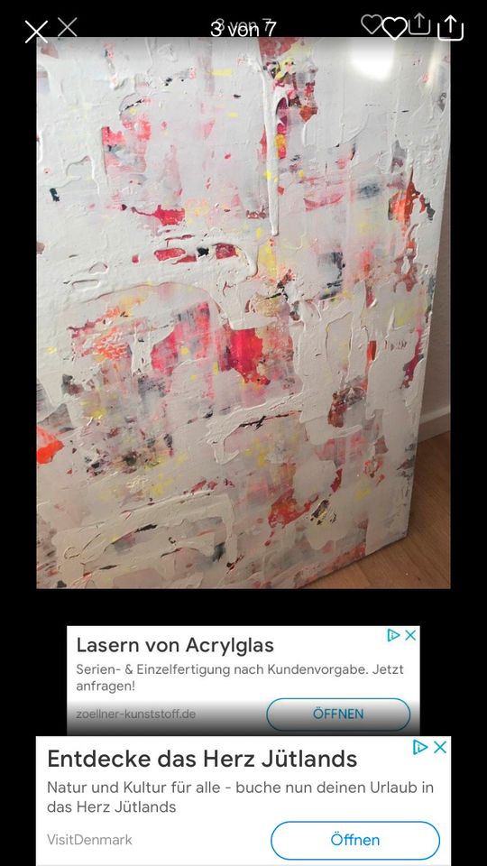 Gemälde Acryl auf Holz Kunst abstrakt modern Bild Malerei in Düsseldorf